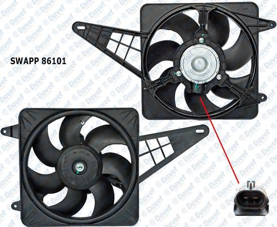25-1804M Fan Motoru Soketli Tofas Dks 1.6 1993-2002 Cap 300mm / 160w